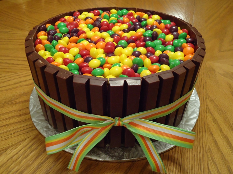 Skittles Taste the Rainbow Cake