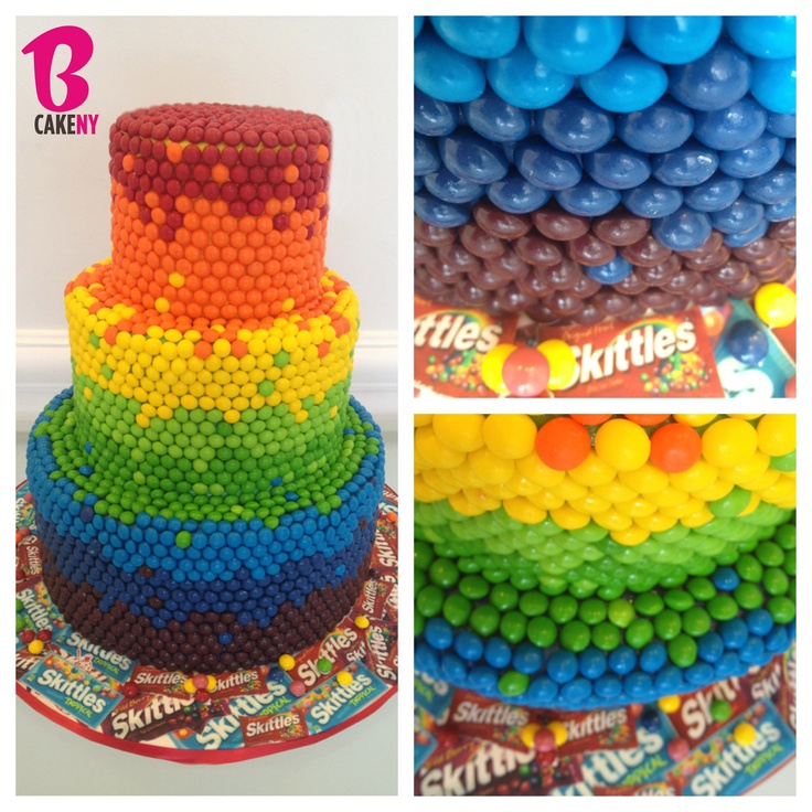 Skittles Wedding Cake