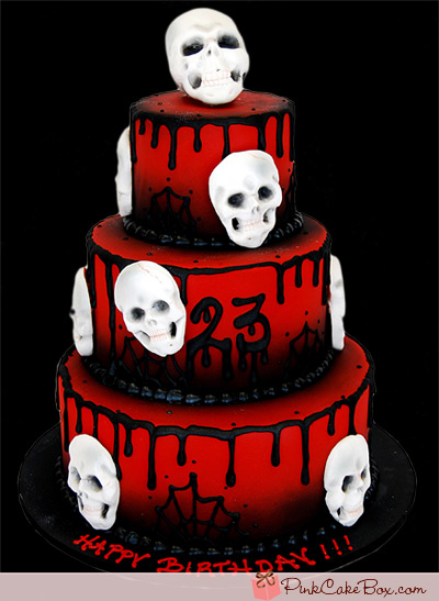 12 Photos of Skull Cakes Halloween Birthday