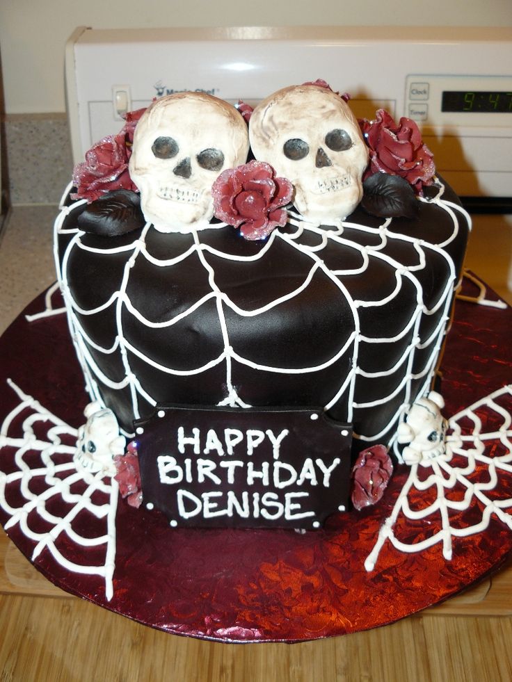 Skull Birthday Cake