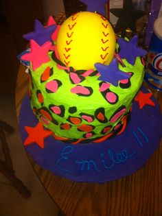 12 Photos of Happy 13th Birthday Softball Cakes