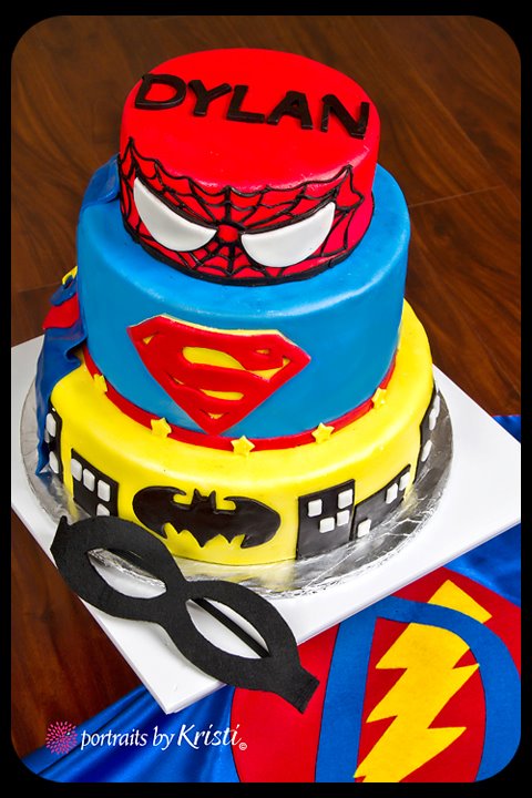 Superhero Birthday Cakes for Little Boys