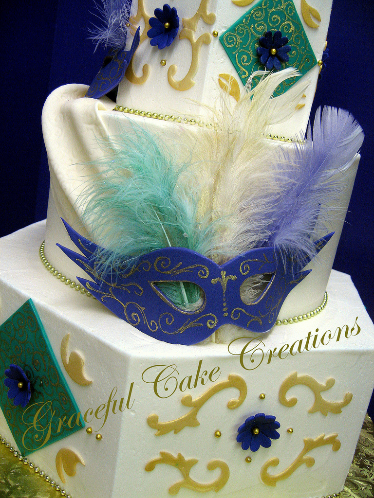 Sweet 16 Masquerade Ball Theme Cakes