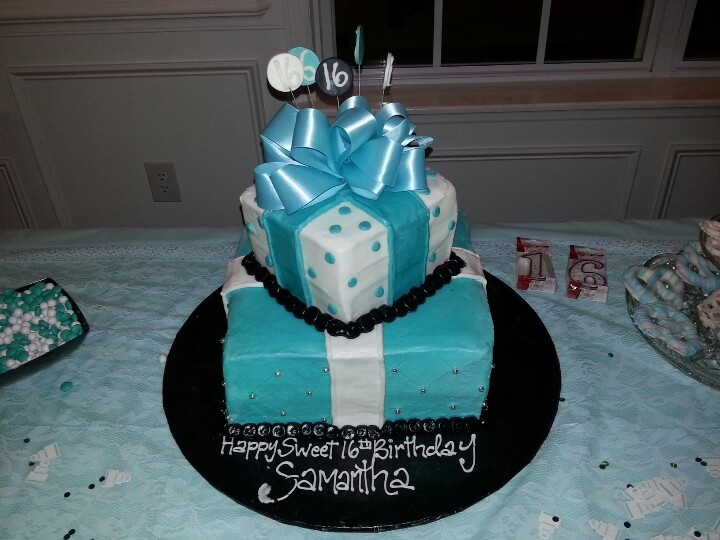 Tiffany Blue Sweet 16 Cake Ideas