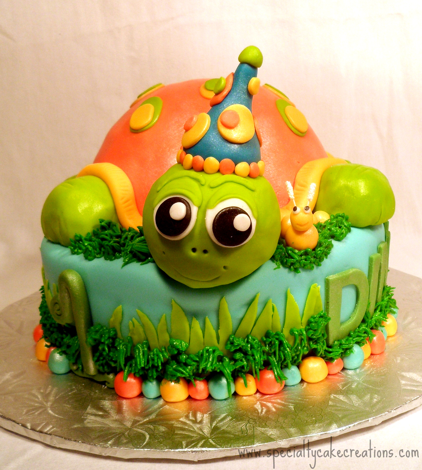 Turtle Birthday Cake