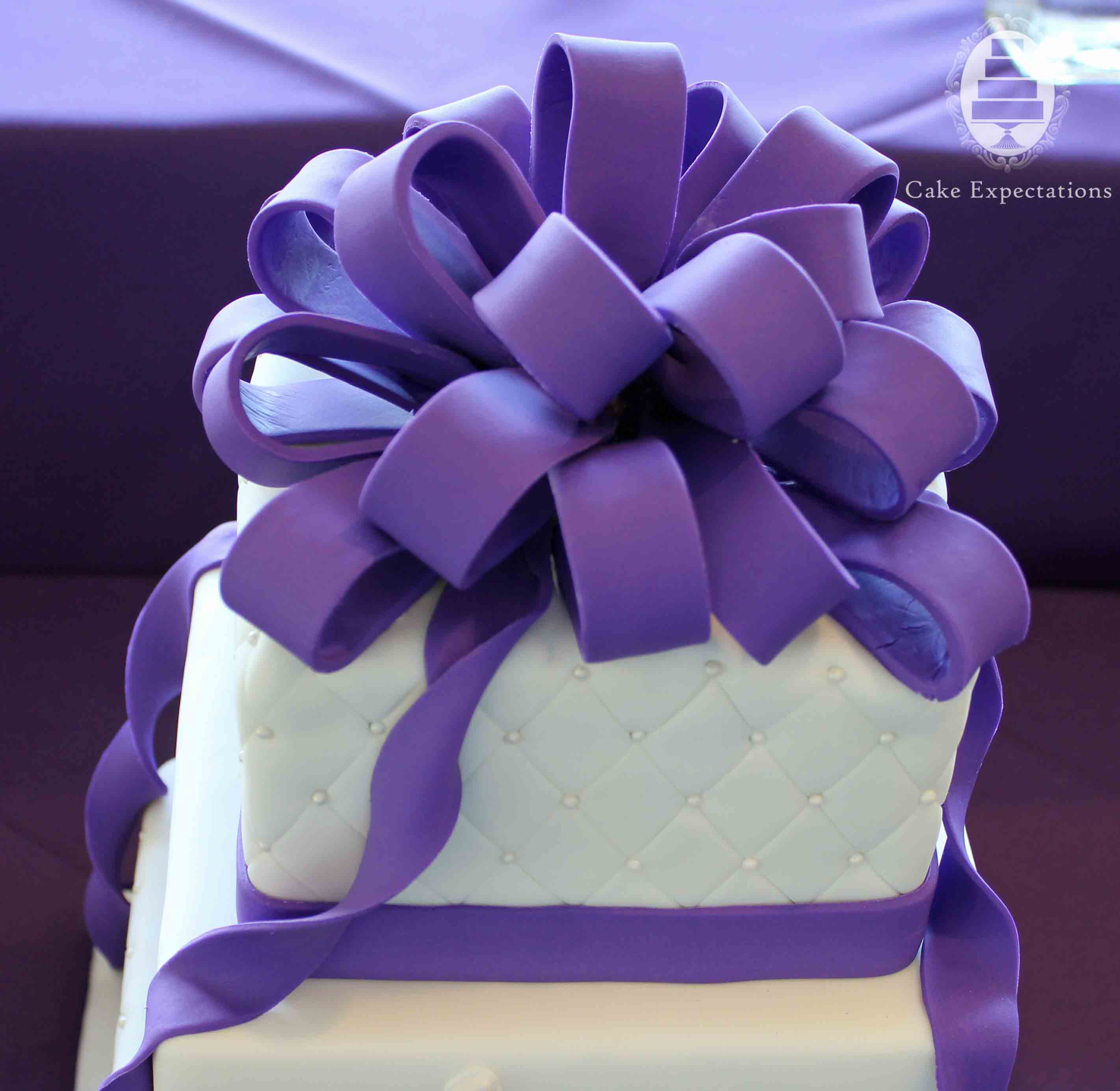 11 Photos of Purple Birthday Cakes With Initials