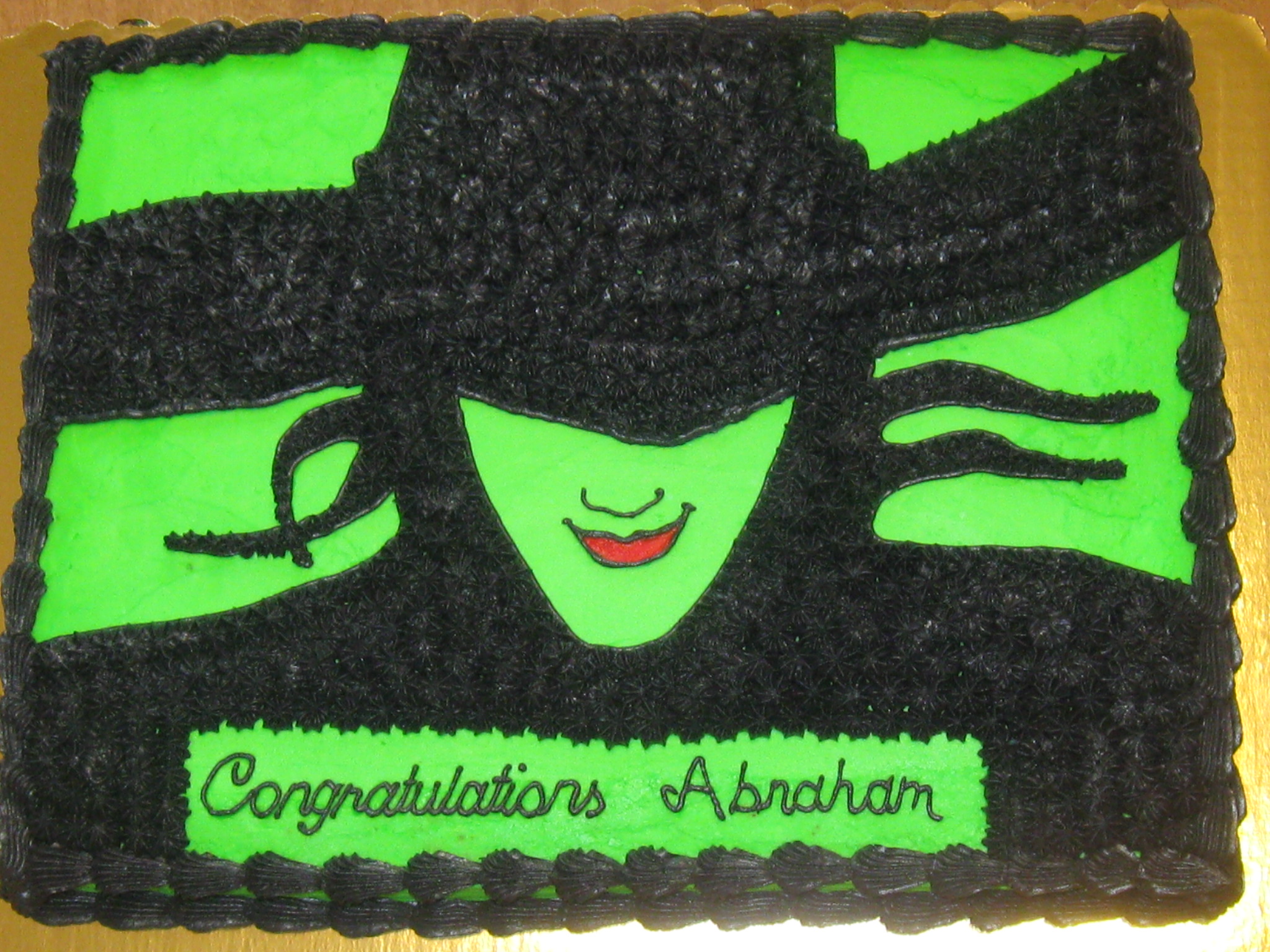 Wicked Musical Cake