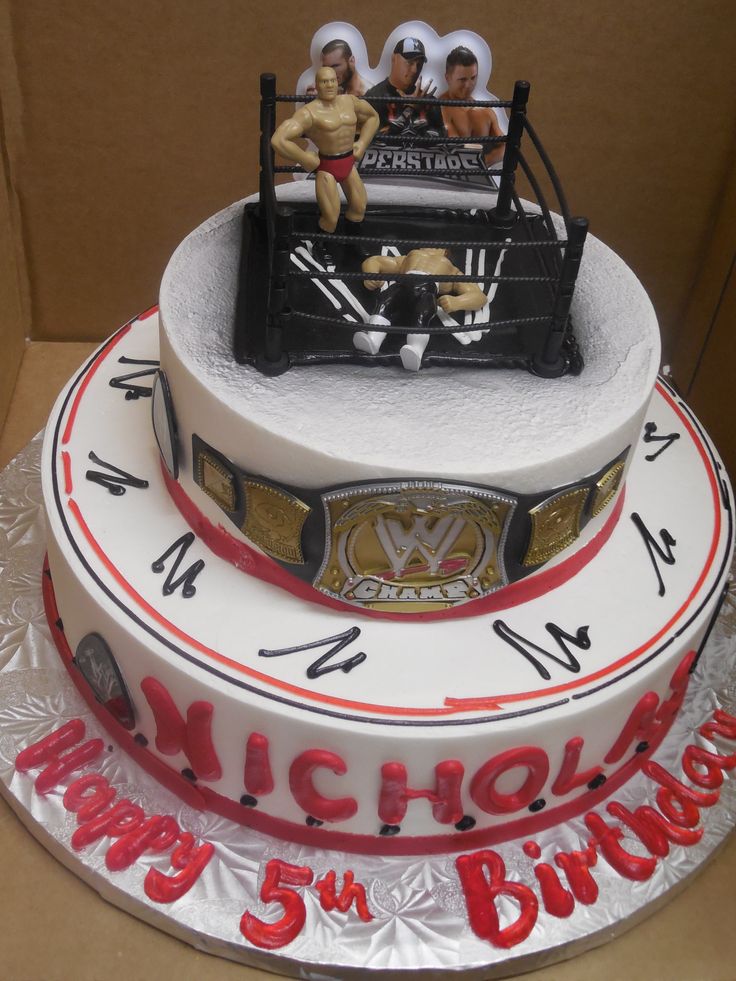Wwe Wrestling Ring Birthday Cake 387882 