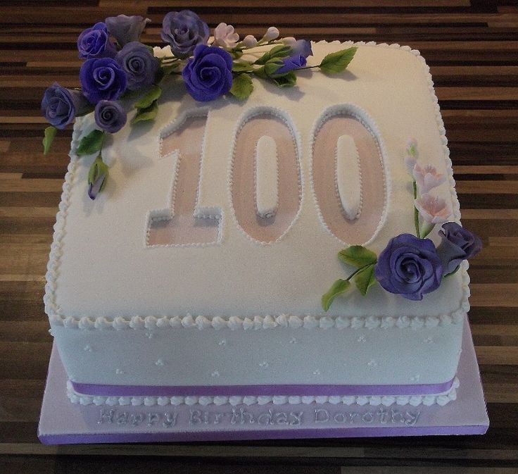 100th Birthday Cake Ideas