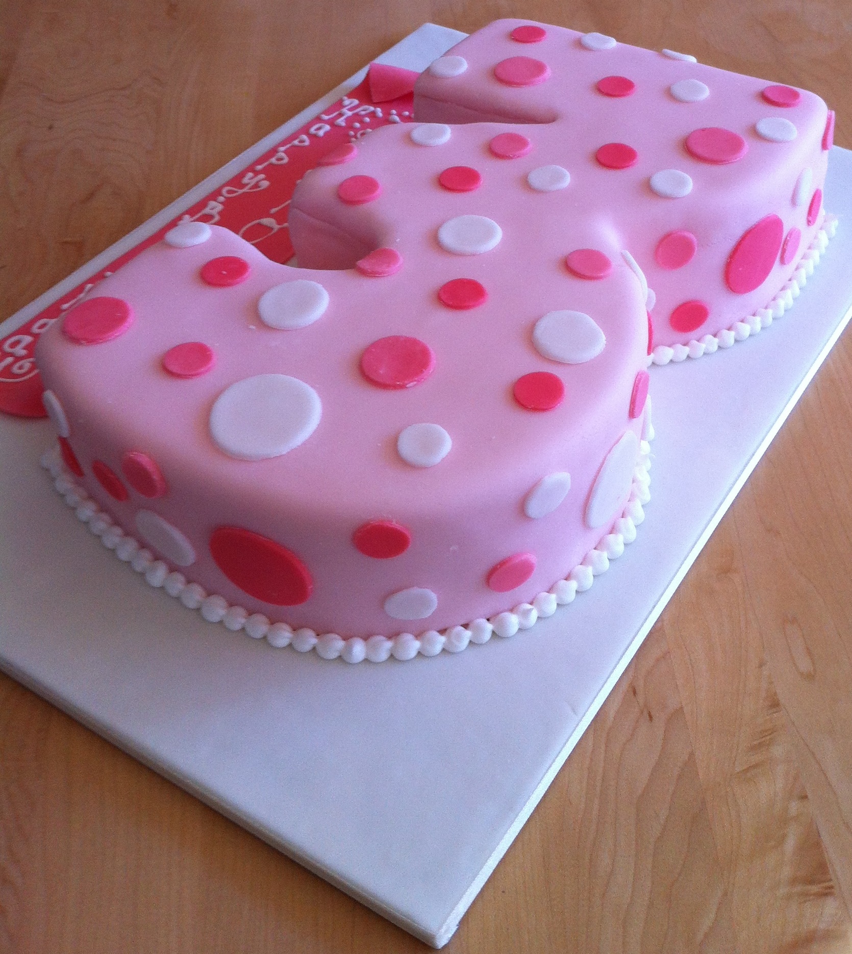 3 Year Old Girl Birthday Cake