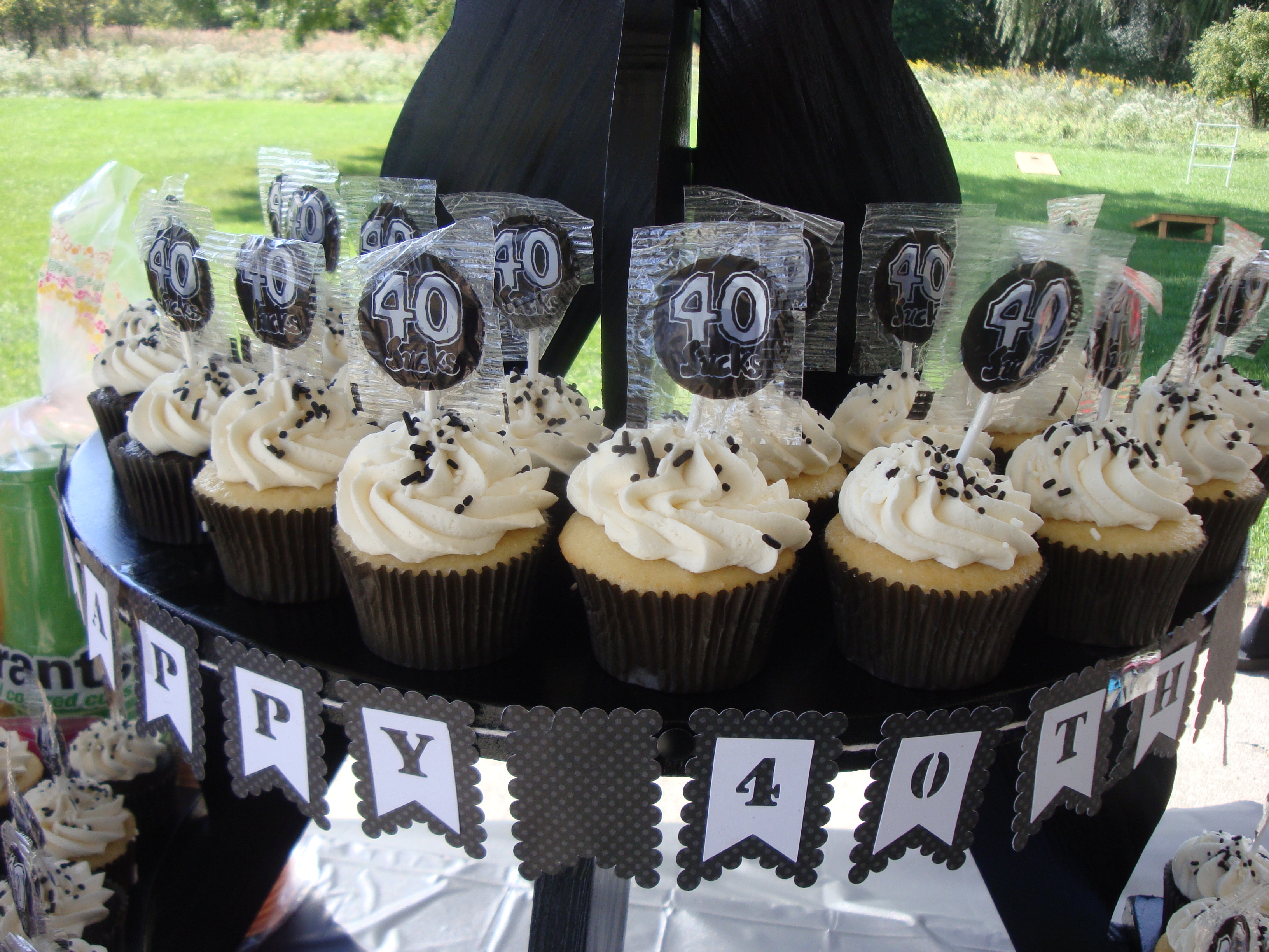 40th Birthday Cupcake Ideas