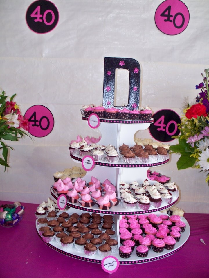 40th Birthday Cupcake Ideas