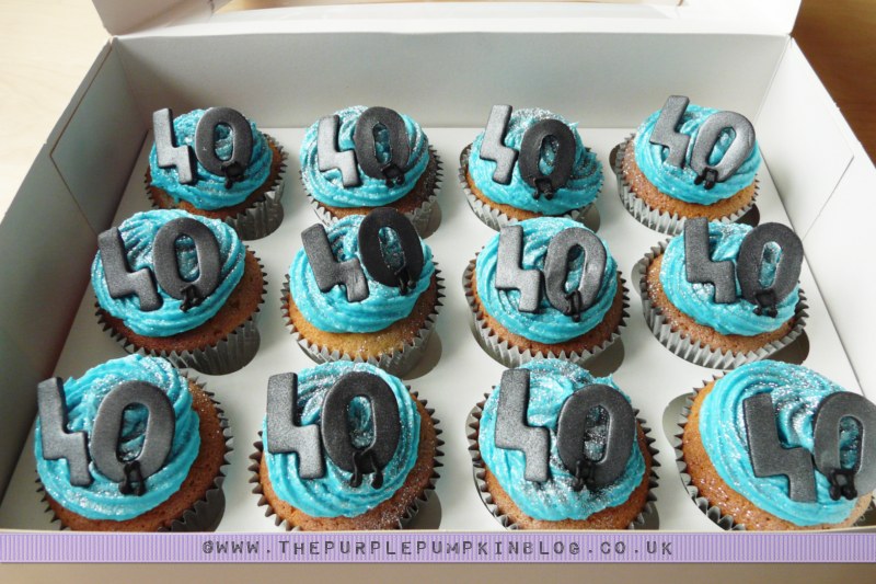 40th Birthday Cupcakes