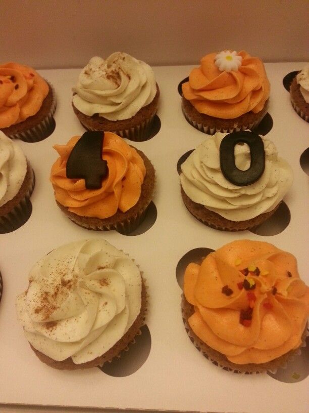 40th Birthday Cupcakes