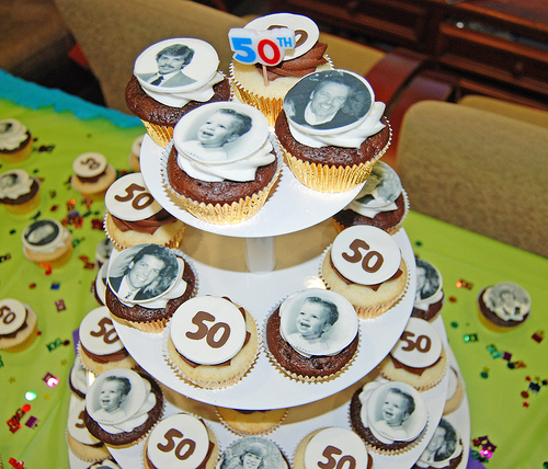 50th Birthday Cupcakes