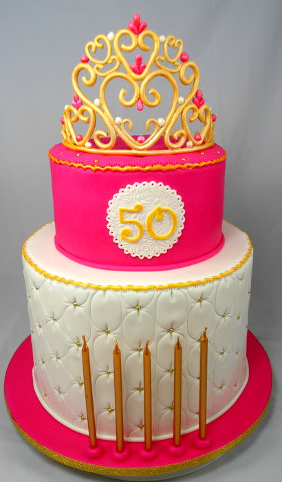 11 Photos of 50th Birthday Tiara Cake Cakes