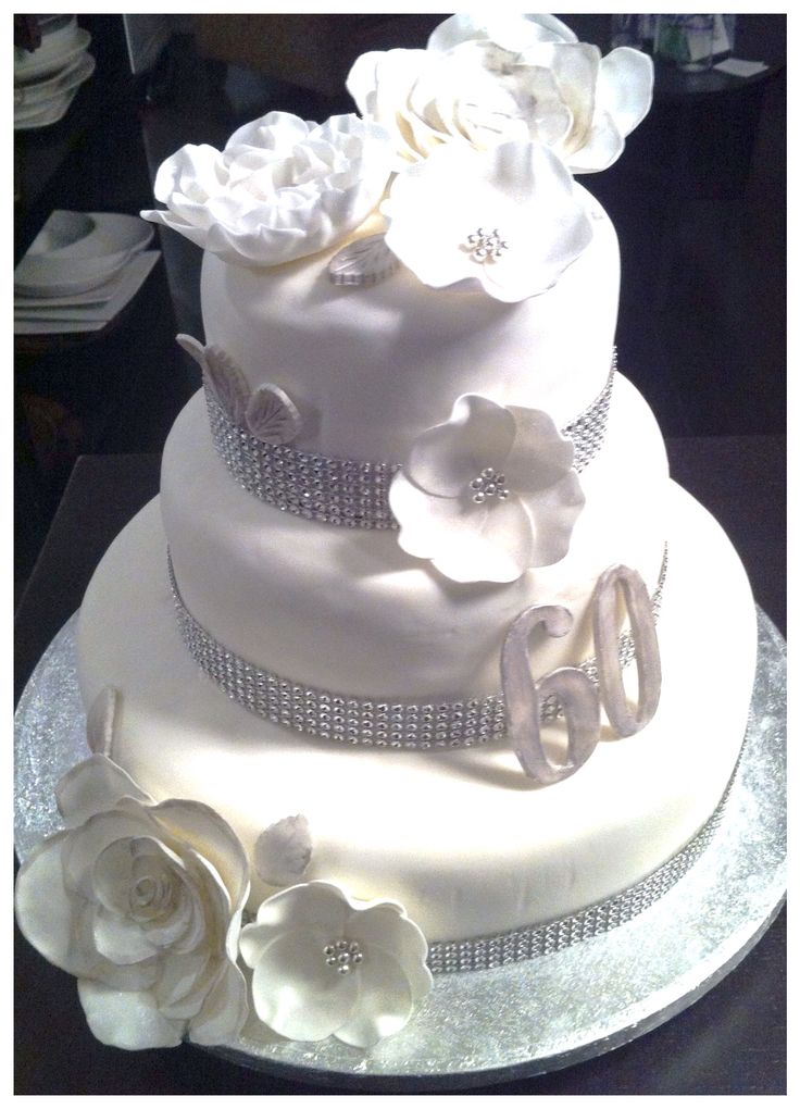 11 Photos of 60th Wedding Anniversary Cakes Pictures Simple