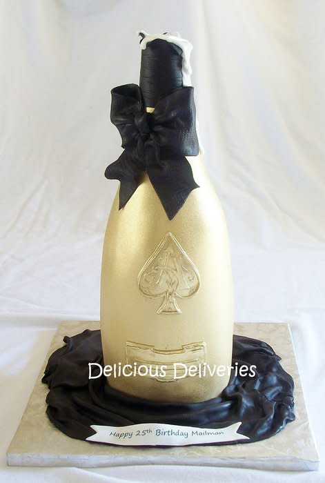 8 Photos of Ace Of Spades Bottle Cakes Happy Birthday