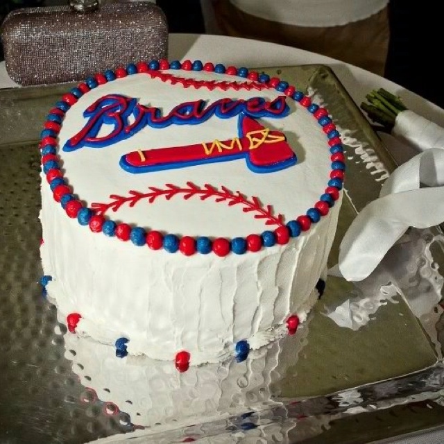 Atlanta Braves Birthday Cake