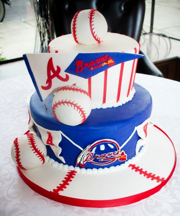 10 Photos of Cool Atlanta Braves Groom's Cakes