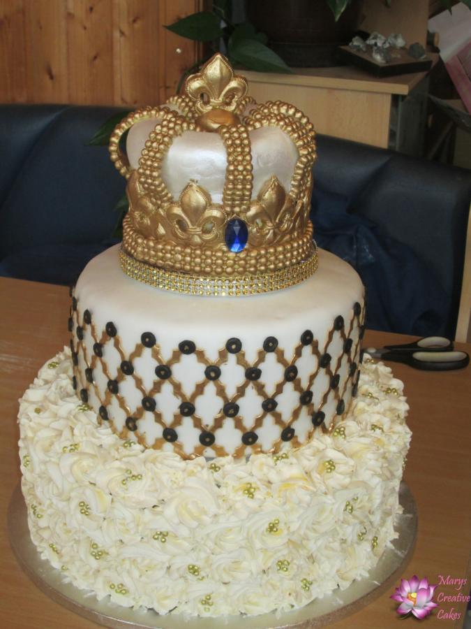 Birthday Cake with Crown