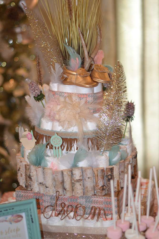 Boho Baby Shower Cake Ideas