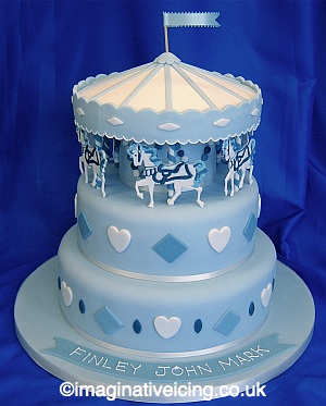 Boy Cake Christening for Baptism