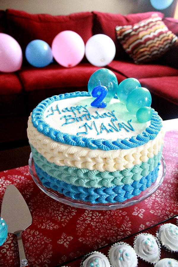 Bubble Theme Birthday Party Cake