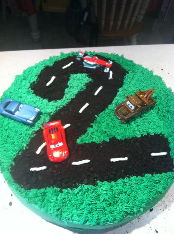 Cars 2nd Birthday Cake