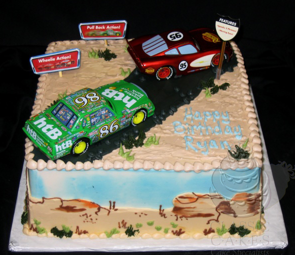 Cars Themed Birthday Cake