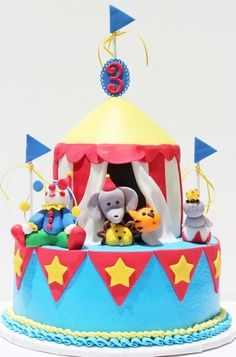 Circus Birthday Cake