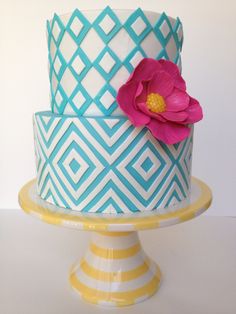 5 Photos of Cakes With Diamonds And Stripes