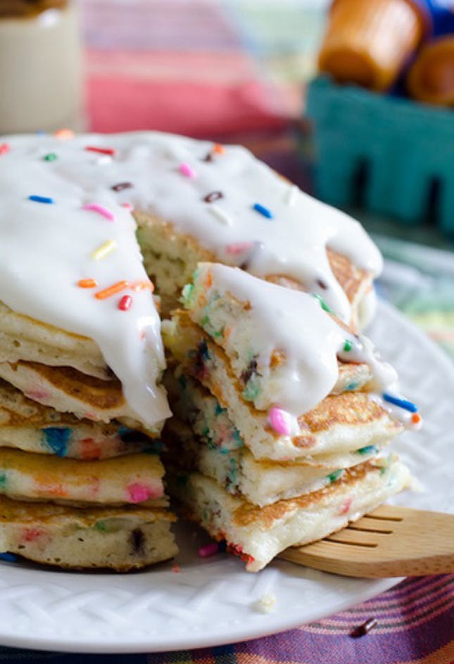 Confetti Birthday Cake Pancakes