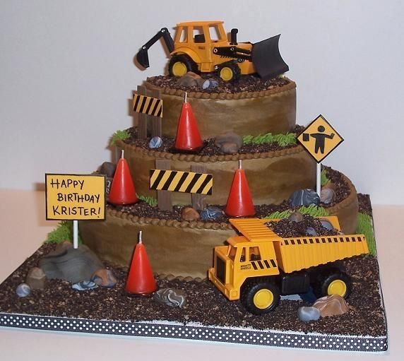 10 Photos of Under Construction Birthday Cakes