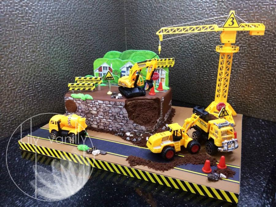 Construction Birthday Party Cake