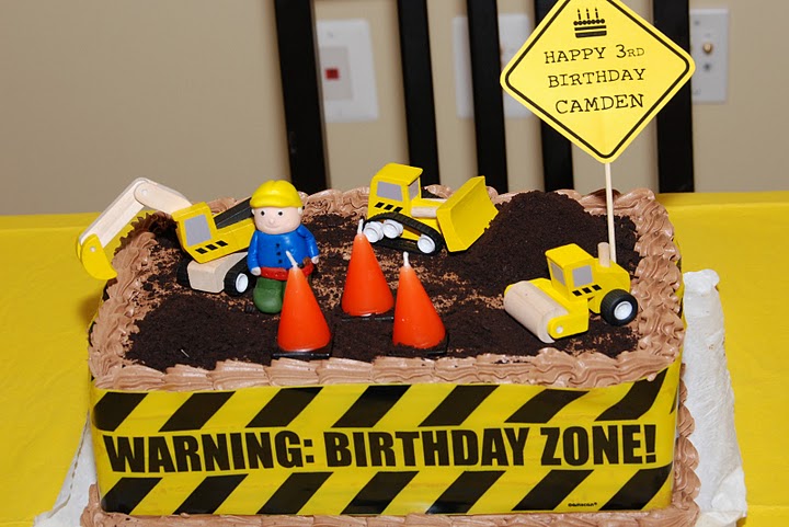 Construction Birthday Party Cake