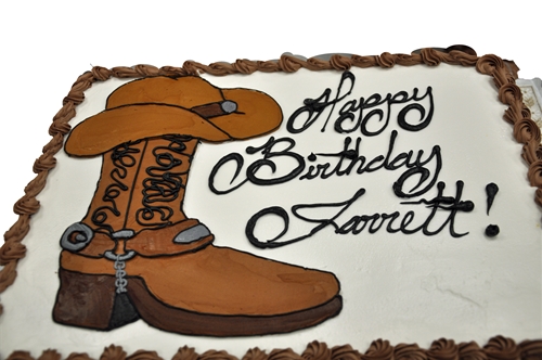 Cowboy Birthday Sheet Cake