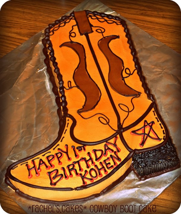 Cowboy Boot Birthday Cake