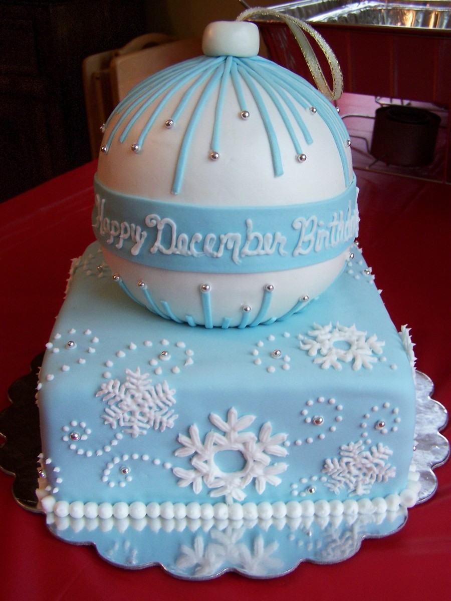 December Birthday Christmas Cake