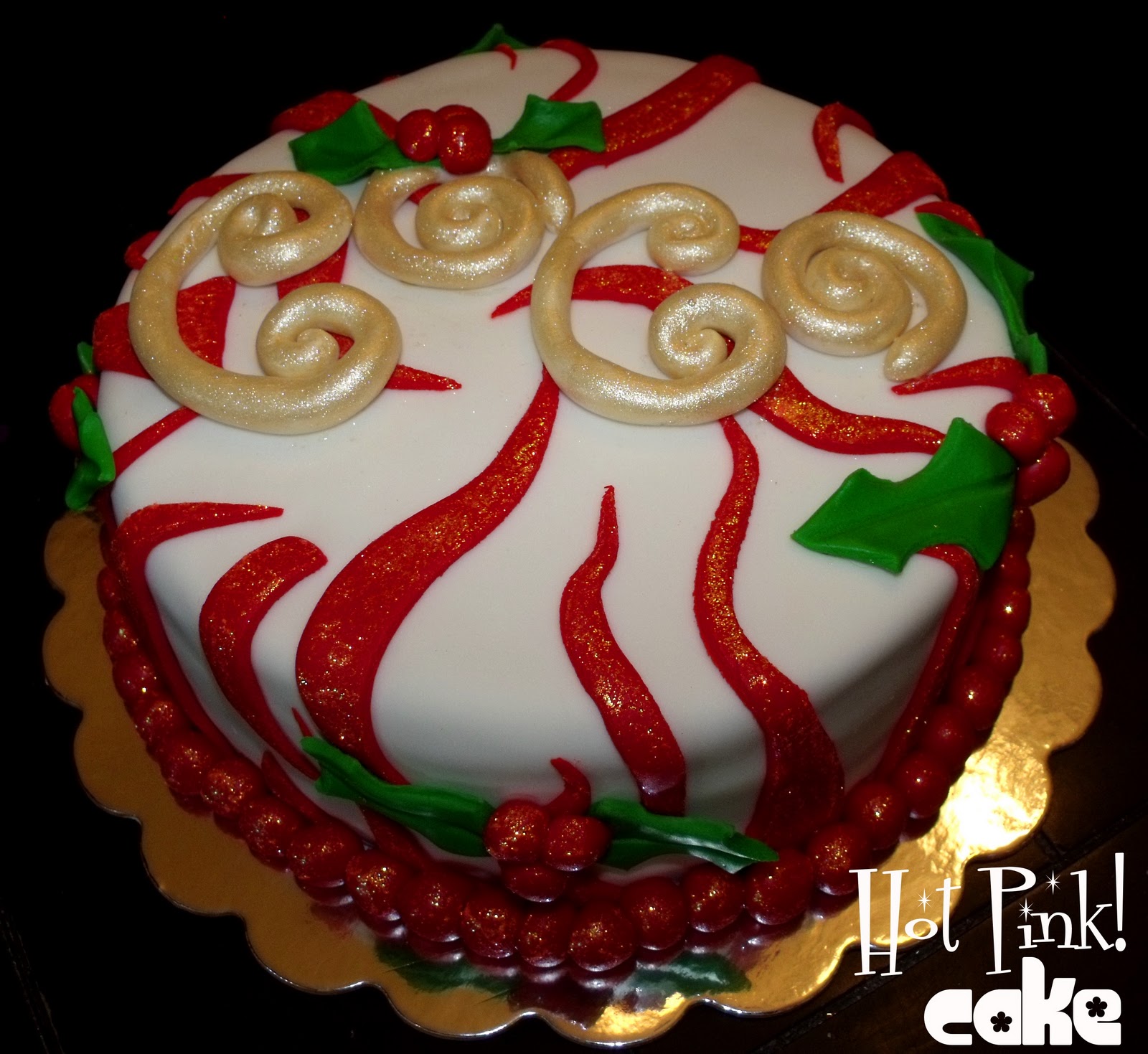 December Birthday Christmas Cake