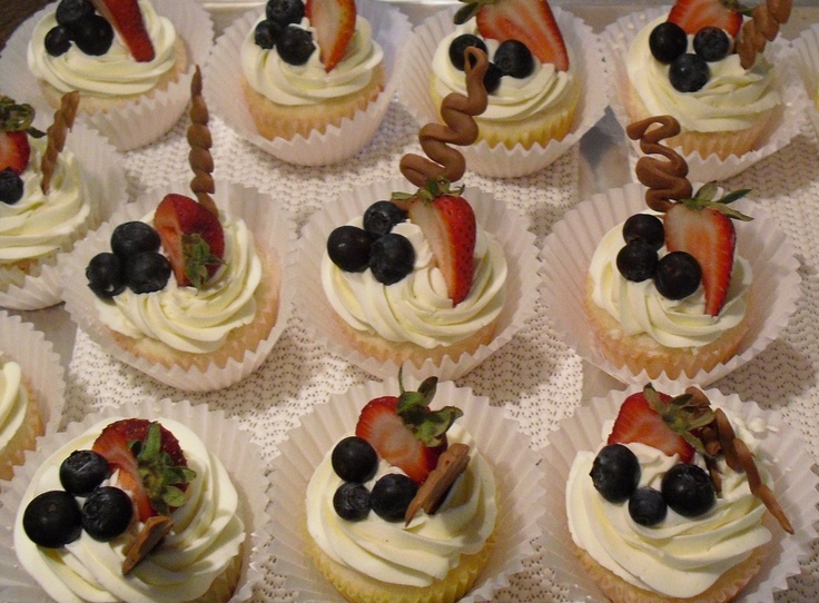 Decorating Cupcakes with Fruit