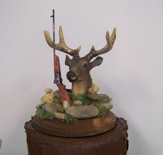 Deer Hunting Birthday Cake Toppers