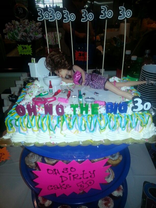 Dirty 30 Birthday Cake