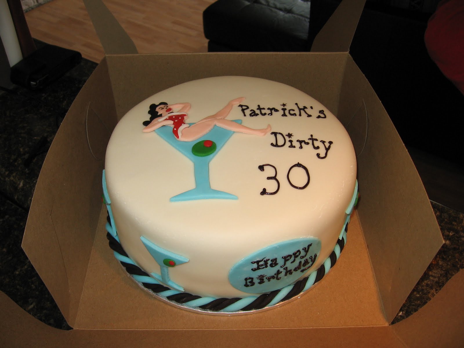 Dirty Thirty Birthday Cake