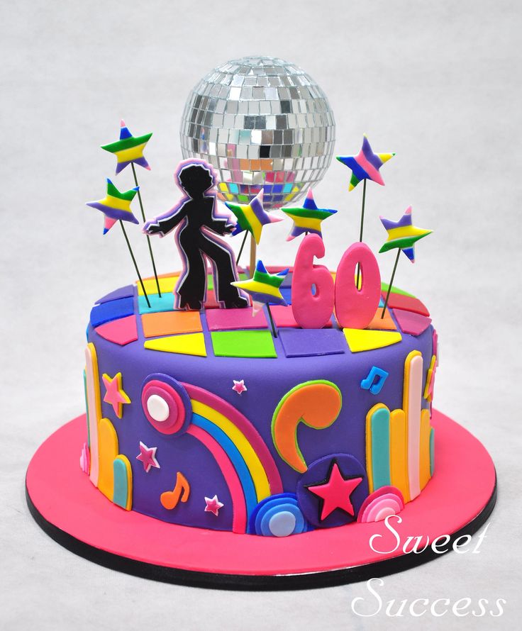 Disco Party Cake Ideas