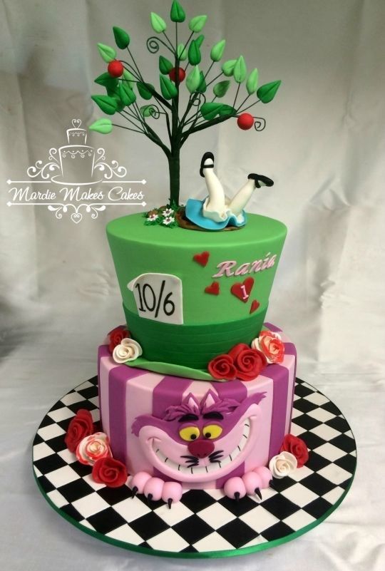 Disney Alice in Wonderland Cake