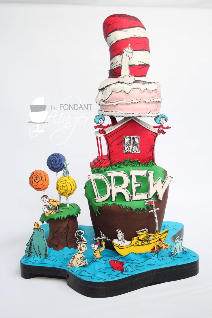 Dr. Seuss Birthday Cake