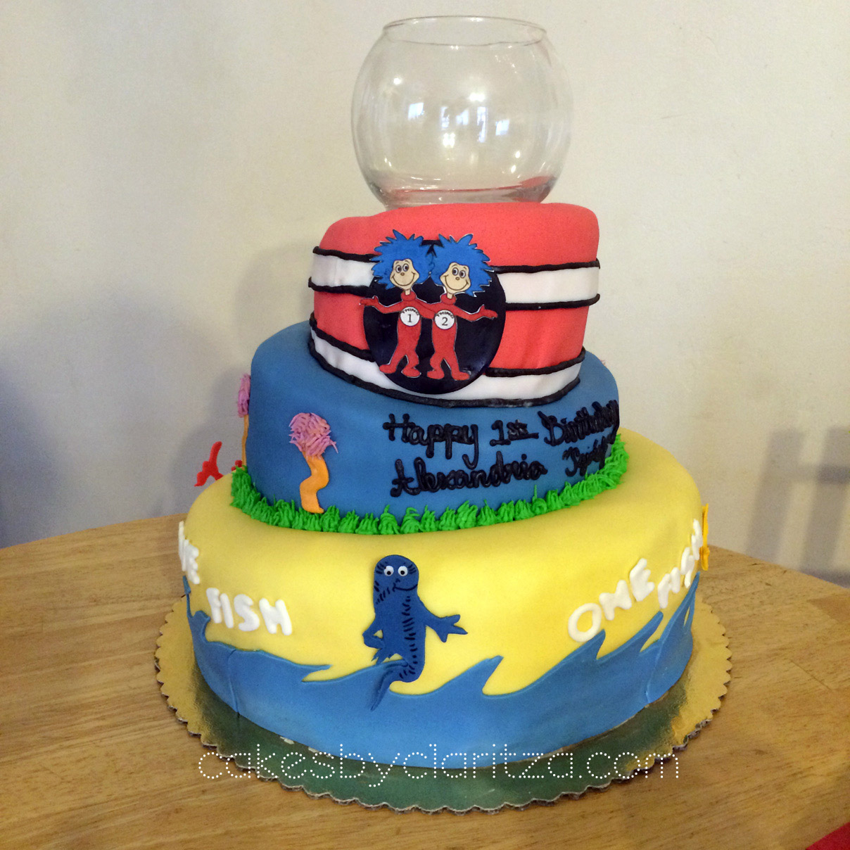 Dr. Seuss Fish Bowl with Cake