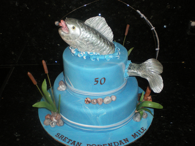 Fishing Birthday Cake