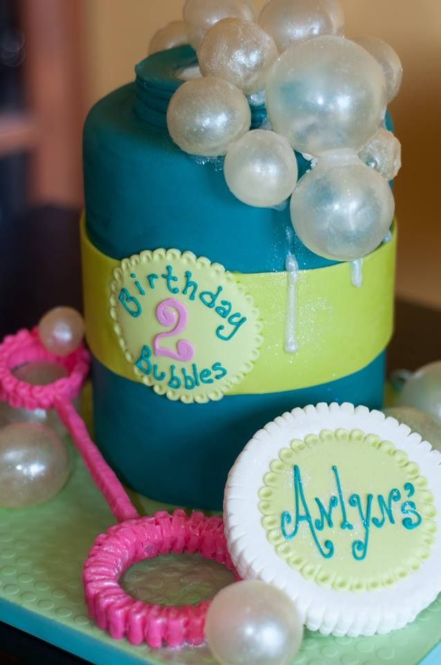 Gelatin Bubbles Birthday Cake